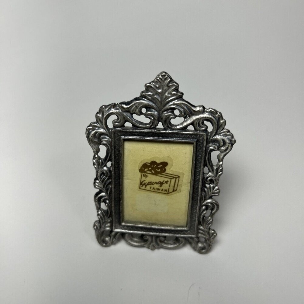 Miniature Mini Silver Tone Picture Frame From Gift craft